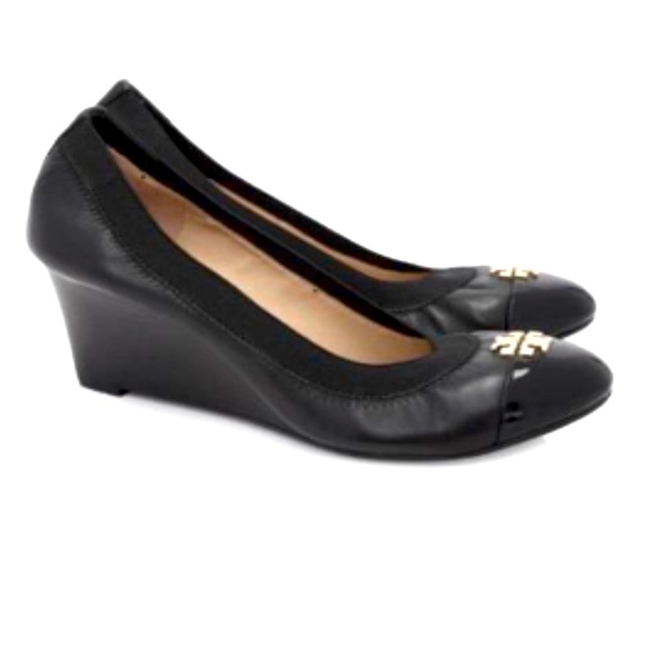 Tory Burch Jolie Logo 65mm Wedge Pump - Picture 1 of 6